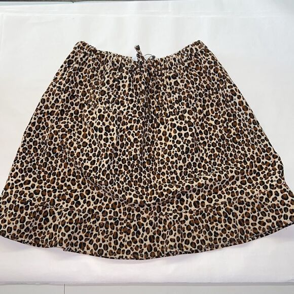 ZARA Kids | Animal Print | FINE WALED CORDUROY SKIRT - Picture 4 of 7